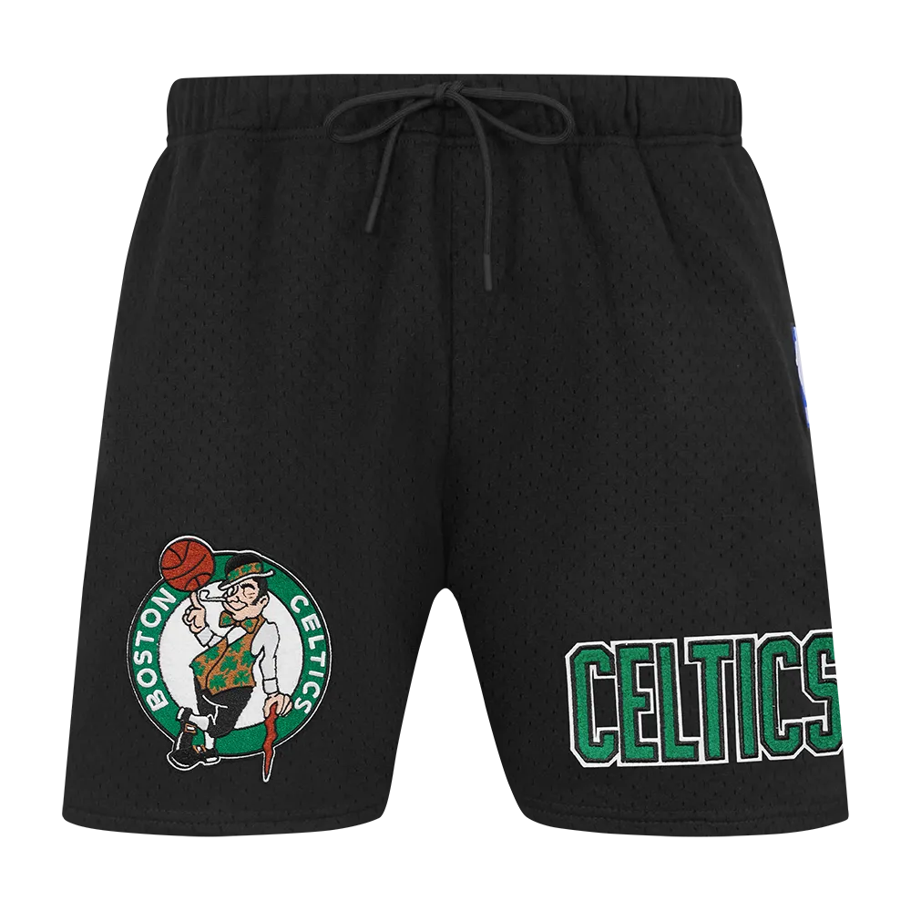 NBA BOSTON CELTICS SOUVENIR MEN'S MESH SHORT (BLACK)