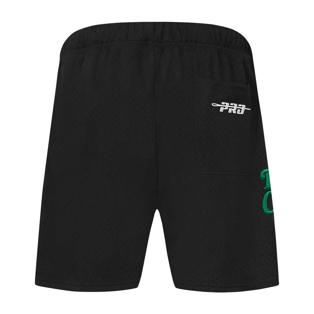 NBA BOSTON CELTICS SOUVENIR MEN'S MESH SHORT (BLACK)