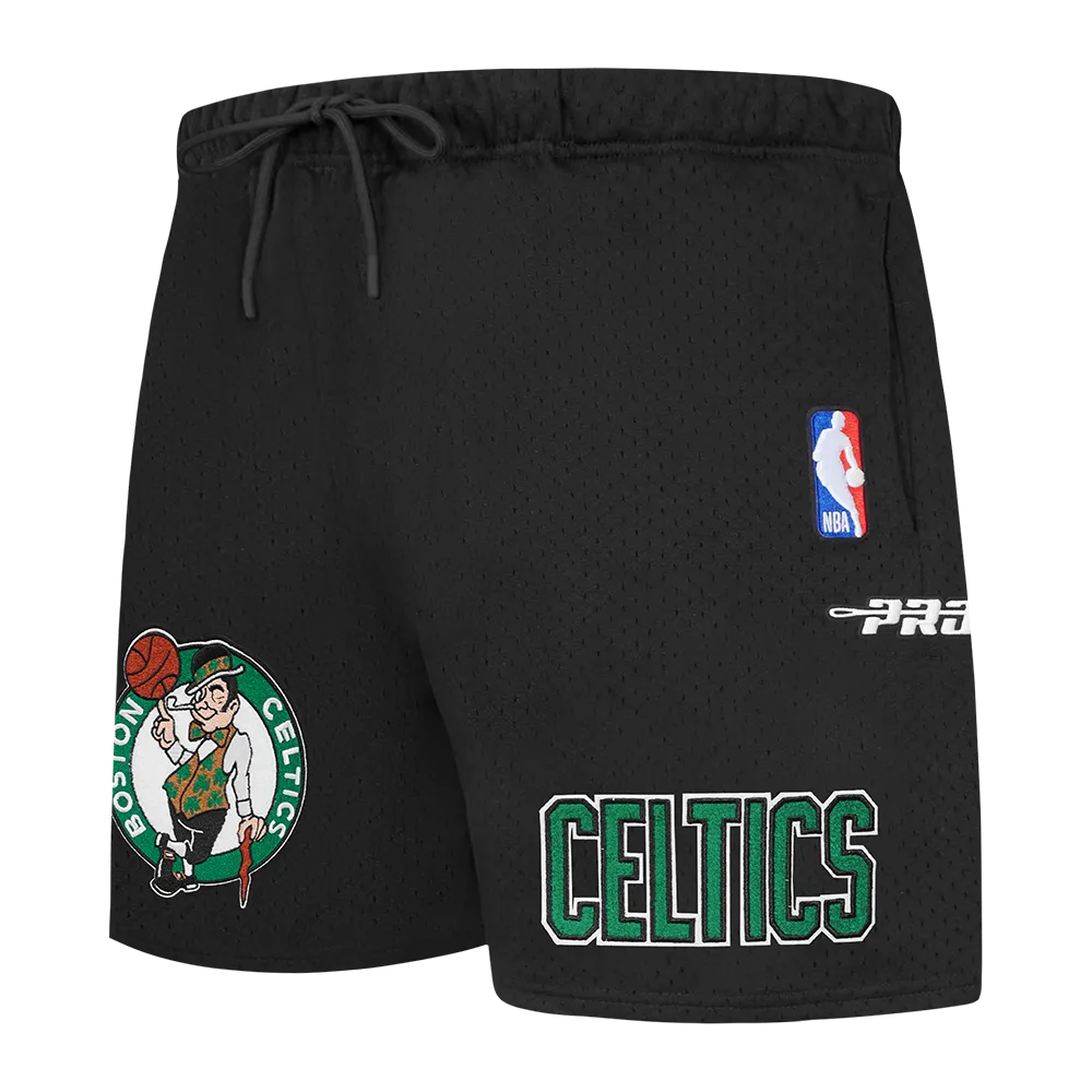 NBA BOSTON CELTICS SOUVENIR MEN'S MESH SHORT (BLACK)
