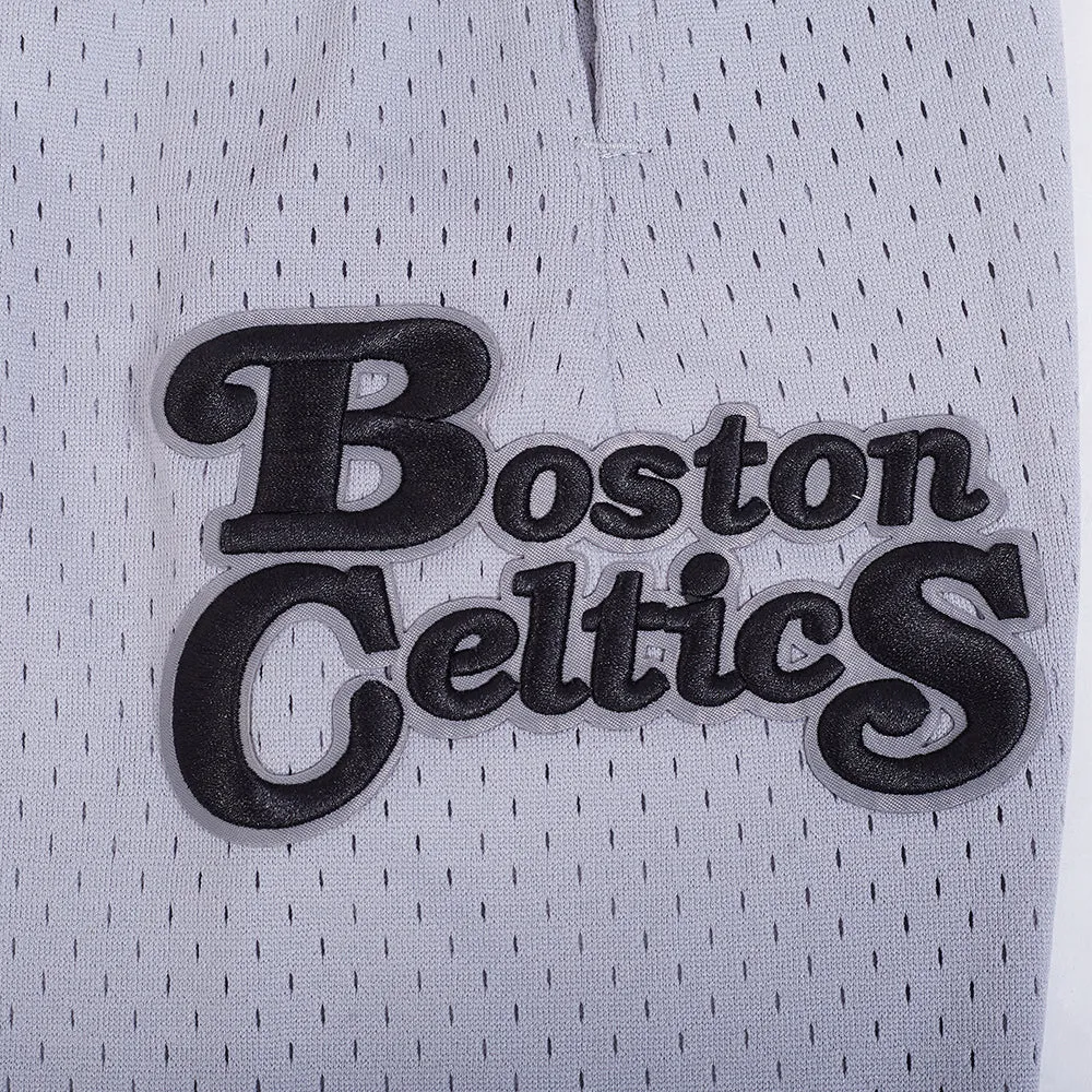 NBA BOSTON CELTICS SOUVENIR MEN'S MESH SHORT (GRAY)