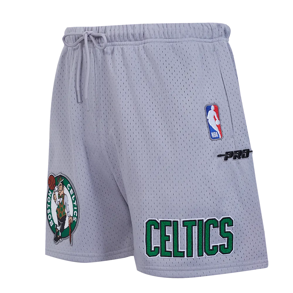 NBA BOSTON CELTICS SOUVENIR MEN'S MESH SHORT (GRAY)