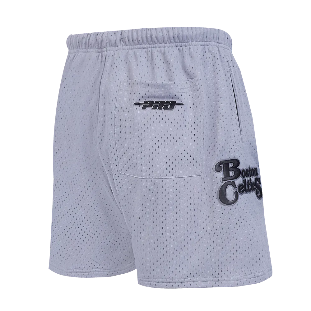 NBA BOSTON CELTICS SOUVENIR MEN'S MESH SHORT (GRAY)