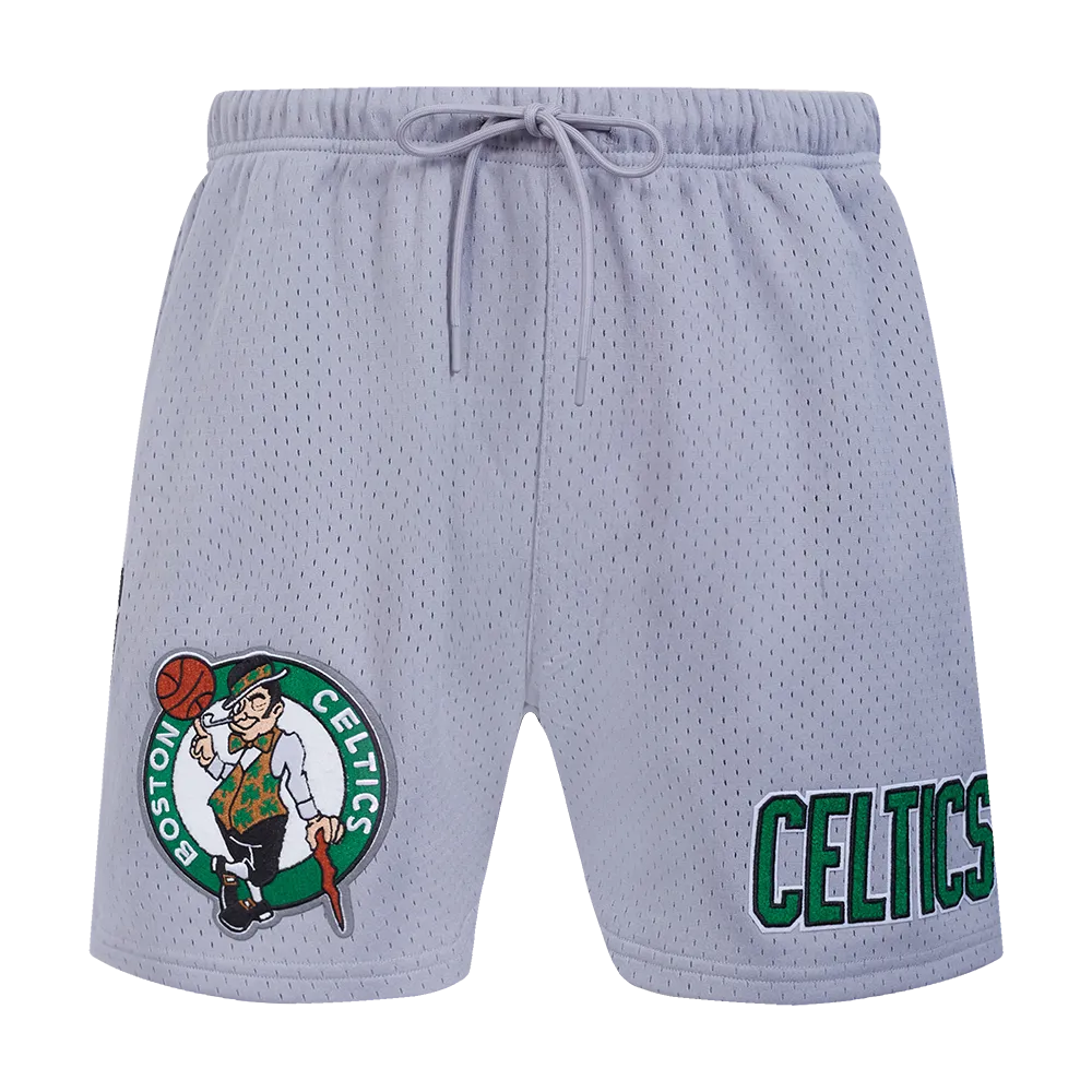 NBA BOSTON CELTICS SOUVENIR MEN'S MESH SHORT (GRAY)