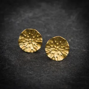 Organic Circle Stud Earrings