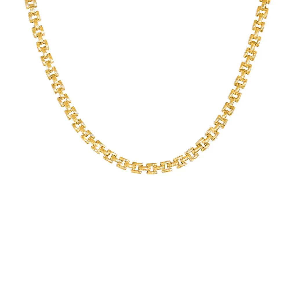 Panther Chain Necklace | Gold Plated Brass