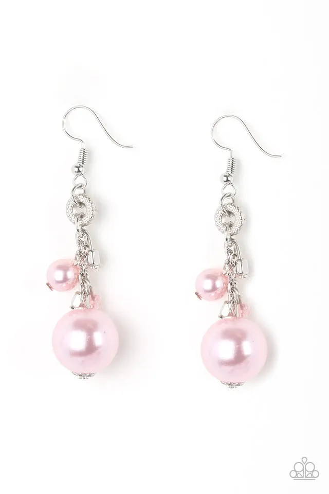 Paparazzi Earring ~ Timelessly Traditional - Pink