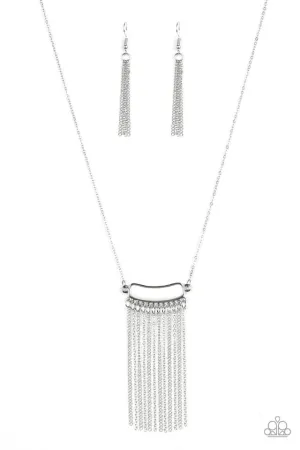 Paparazzi Necklace ~ Serene Streams - White