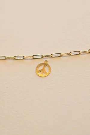 Peace Charm - 14K GF