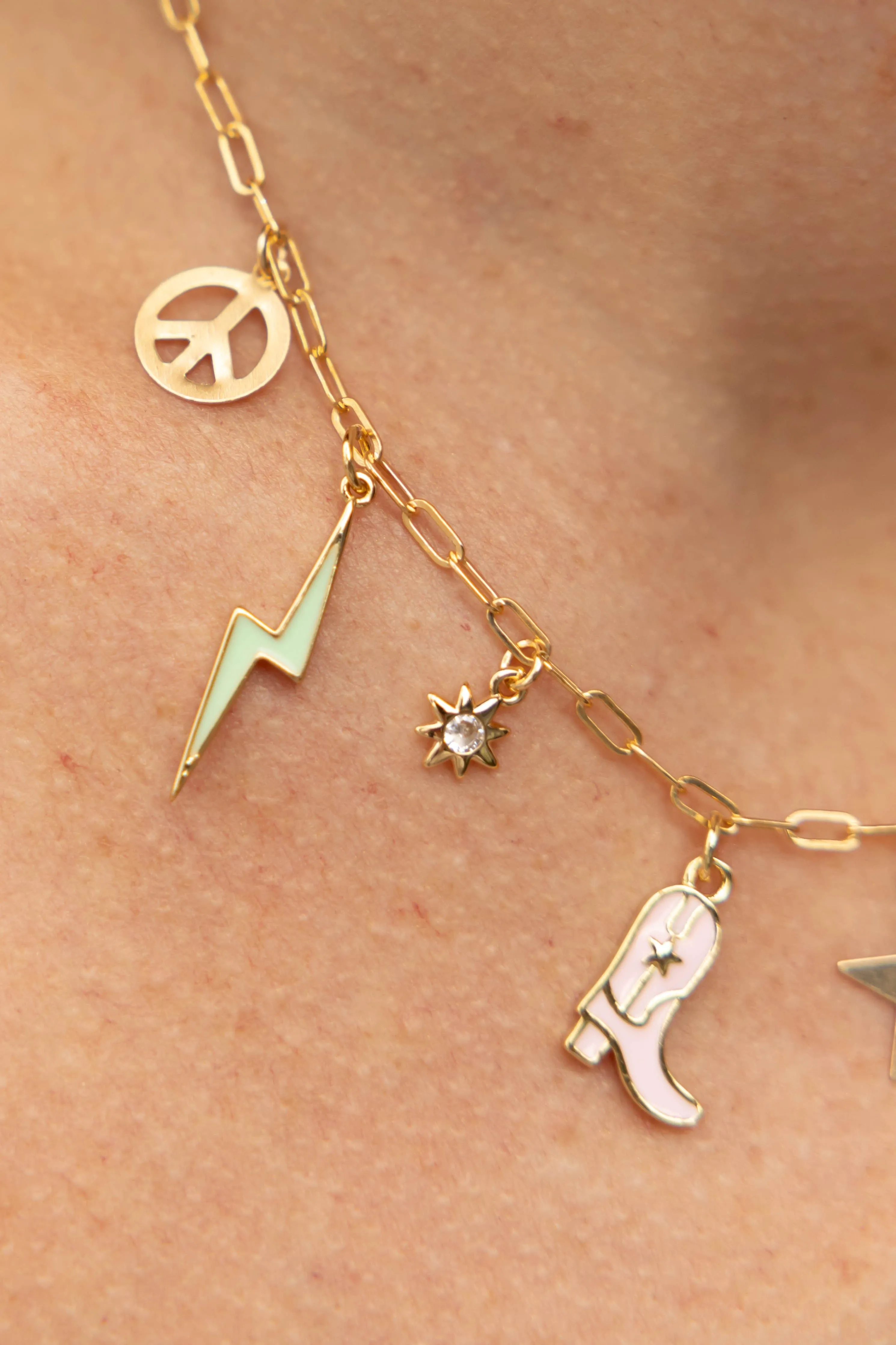 Peace Charm - 14K GF