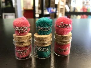 Pom-Pom Wire Rings