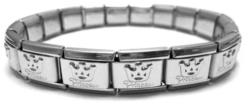 Princess Shiny 9mm Italian Charm Starter Bracelet
