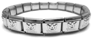 Princess Shiny 9mm Italian Charm Starter Bracelet