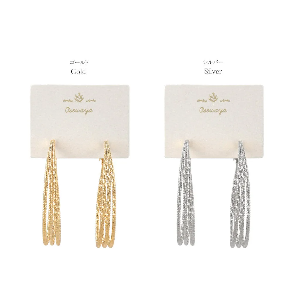 Rope Textured Hoop Earrings