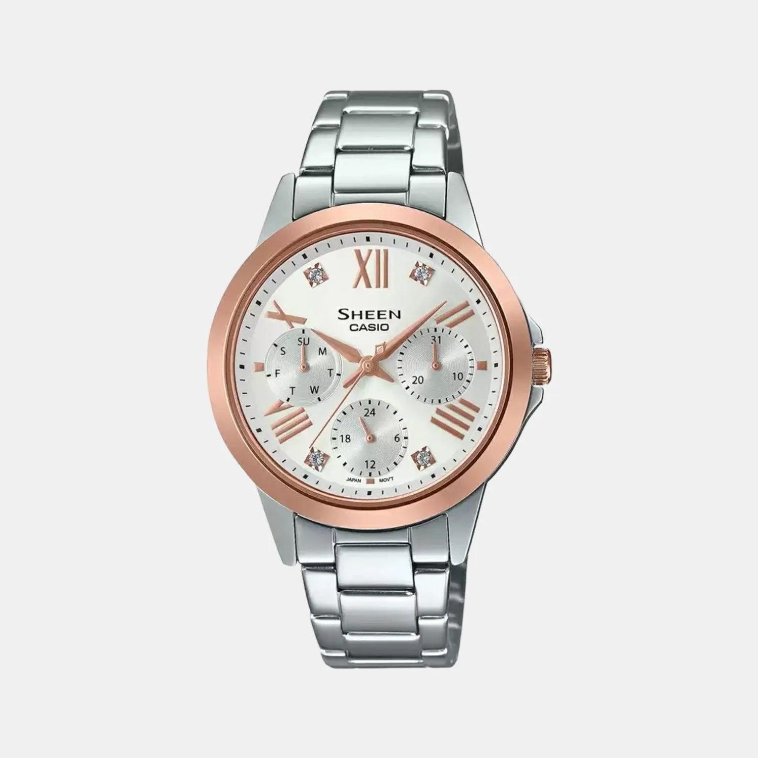 Sheen Women's Chronograph Stainless Steel Watch SH263 - SHE-3516SG-7AUDF
