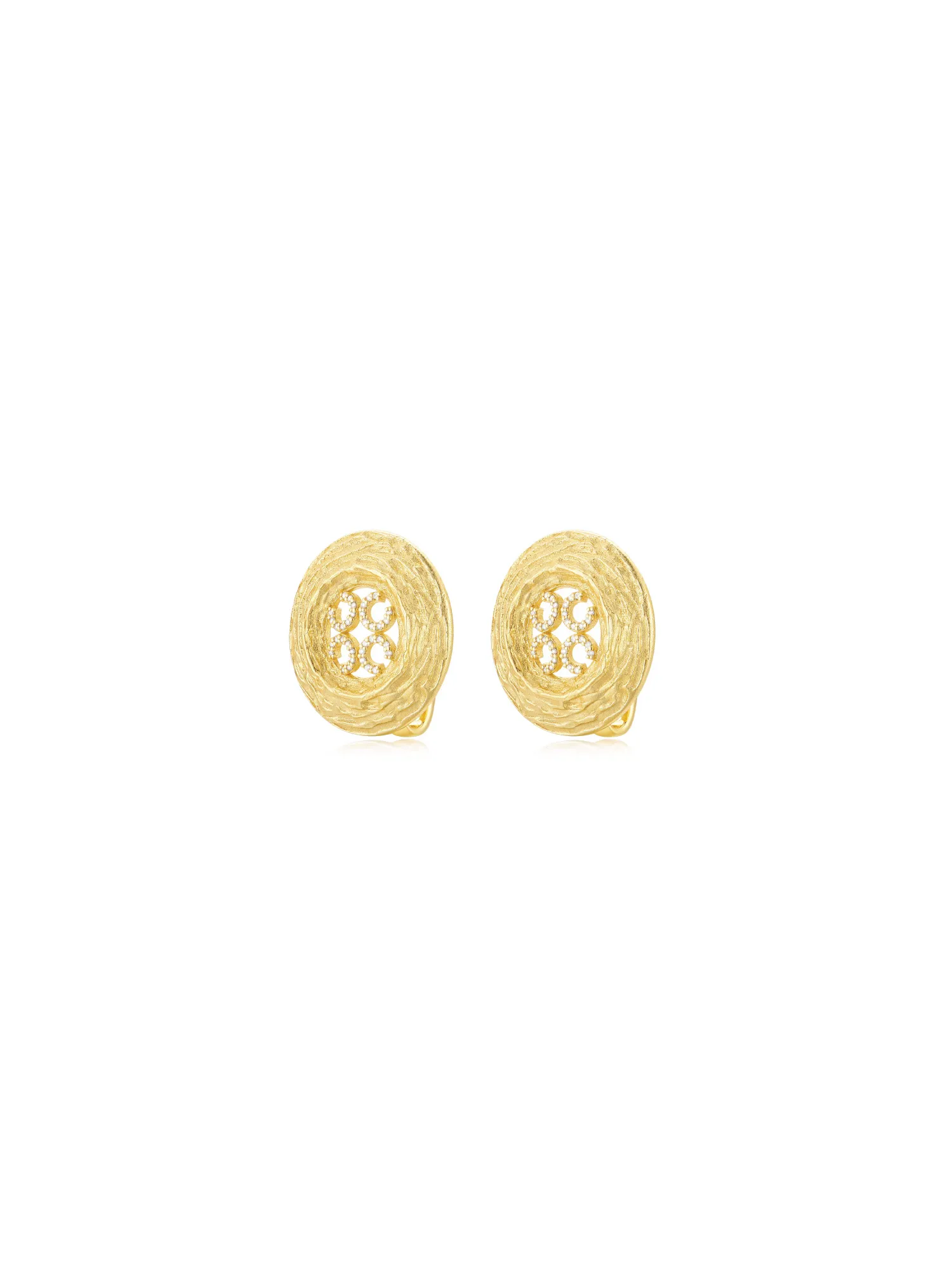 Signature Textured Clip-on Earrings (Pair)
