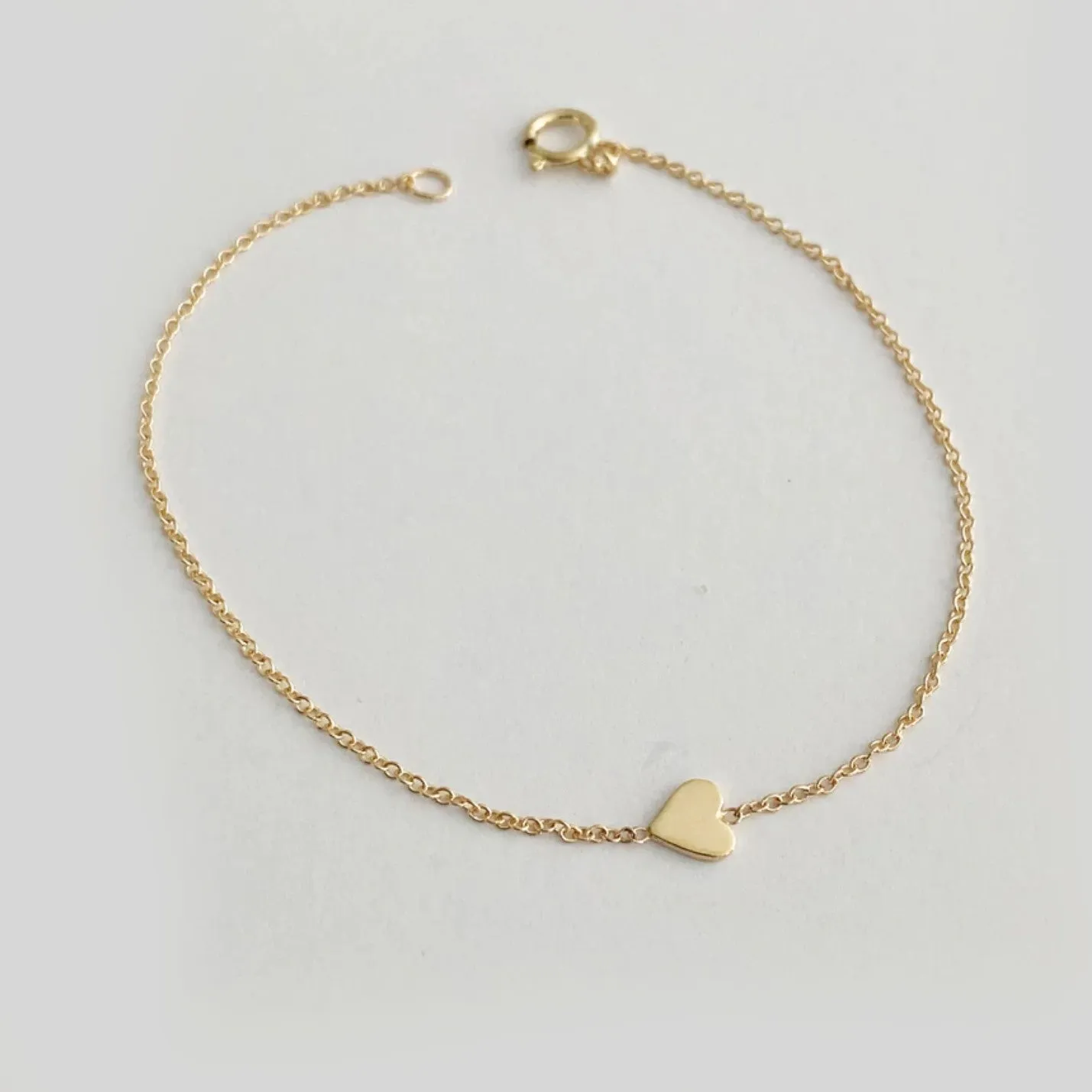 Single Heart Bracelet (Gold)