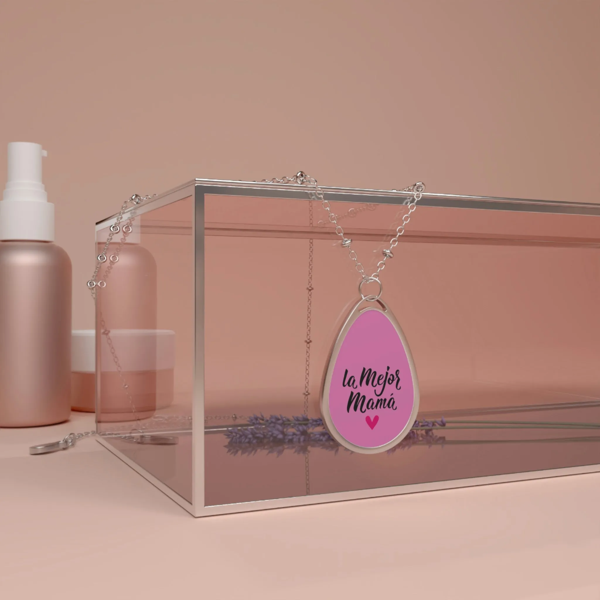 The Best Mom Oval Necklace