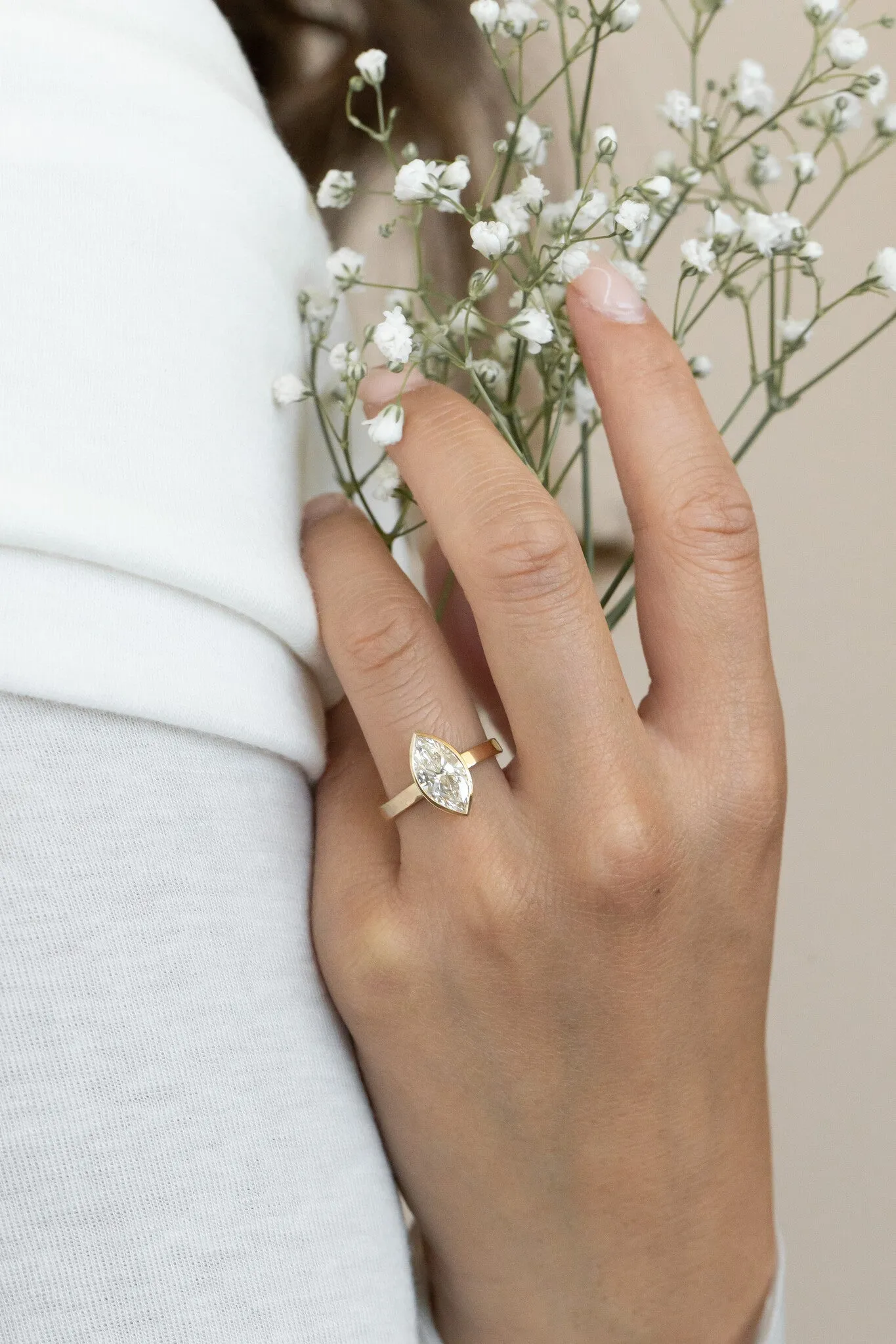 The Elena Marquise Solitaire