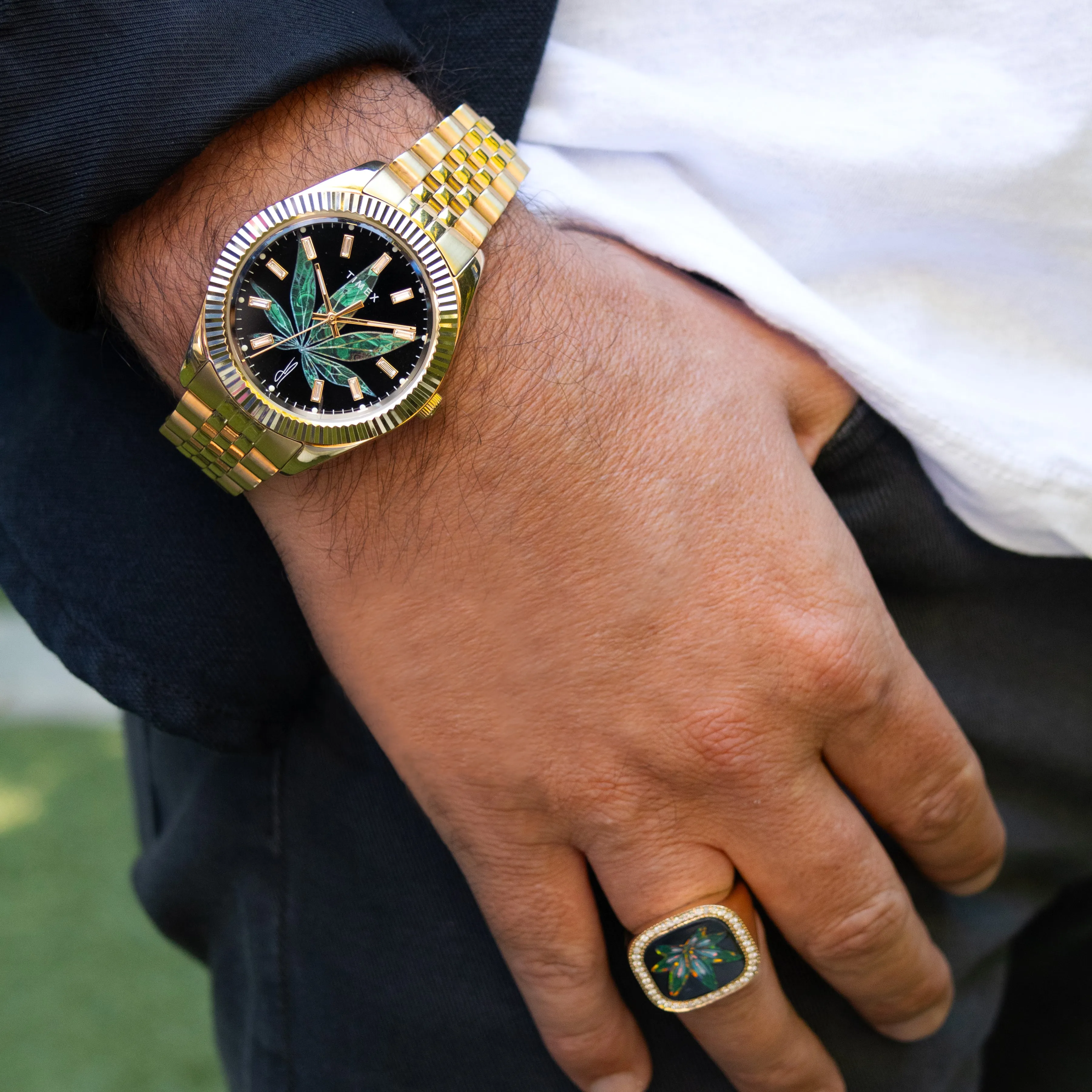TIMEX X JA LEGACY HIGH LIFE WATCH BLACK ENAMEL