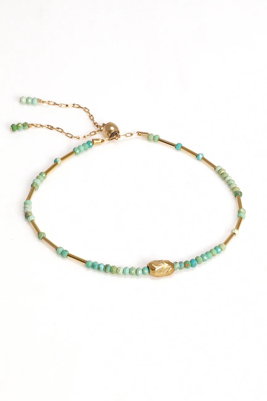Turquoise Liquid Gold Bracelet