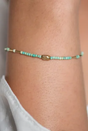Turquoise Liquid Gold Bracelet
