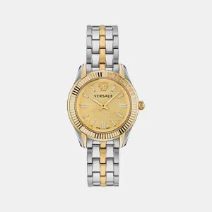 Women Gold-Tone Analog Stainless Steel Watch VE6C00523