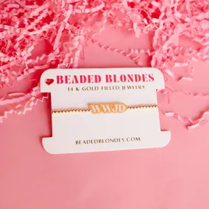 WWJD BB Bead Bracelet